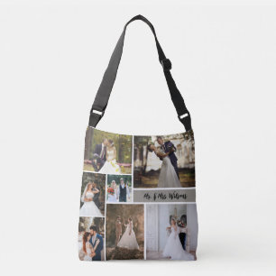 Create Your Own 7-Photo Wedding Collage Crossbody Bag