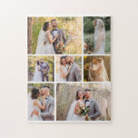 Create Your Own 7 Photo Wedding Collage Jigsaw Puzzle<br><div class="desc">Design a personalized keepsake with our 'Create Your Own 7 Photo Wedding Collage.' This elegant collage allows you to showcase five cherished photos from your special day, creating a beautiful memory piece. Crafted with high-quality materials and customizable options, it’s the perfect way to celebrate your love story. Ideal as a...</div>
