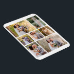 Create Your Own 7 Photo Wedding Collage Magnet<br><div class="desc">Design a personalized keepsake with our 'Create Your Own 7 Photo Wedding Collage.' This elegant collage allows you to showcase five cherished photos from your special day, creating a beautiful memory piece. Crafted with high-quality materials and customizable options, it’s the perfect way to celebrate your love story. Ideal as a...</div>