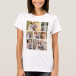 Create Your Own 7 Photo Wedding Collage T-Shirt<br><div class="desc">Design a personalized keepsake with our 'Create Your Own 7 Photo Wedding Collage.' This elegant collage allows you to showcase five cherished photos from your special day, creating a beautiful memory piece. Crafted with high-quality materials and customizable options, it’s the perfect way to celebrate your love story. Ideal as a...</div>