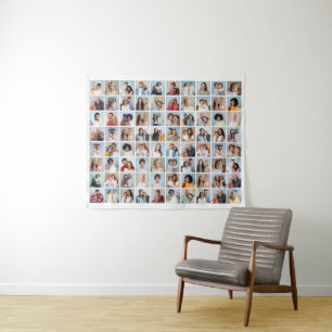 Create Your Own 80 Photo Collage Editable Colour   Tapestry