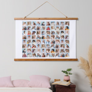 Create Your Own 80 Photo Collage  Hanging Tapestry