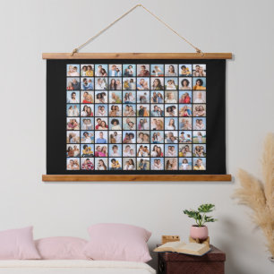 Create Your Own 80 Photo Collage  Hanging Tapestry