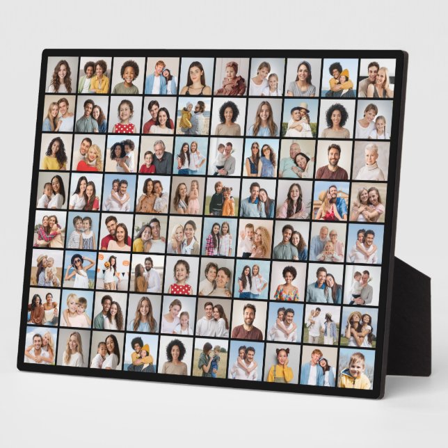 Create Your Own 80 Photo Collage Plaque (Side)