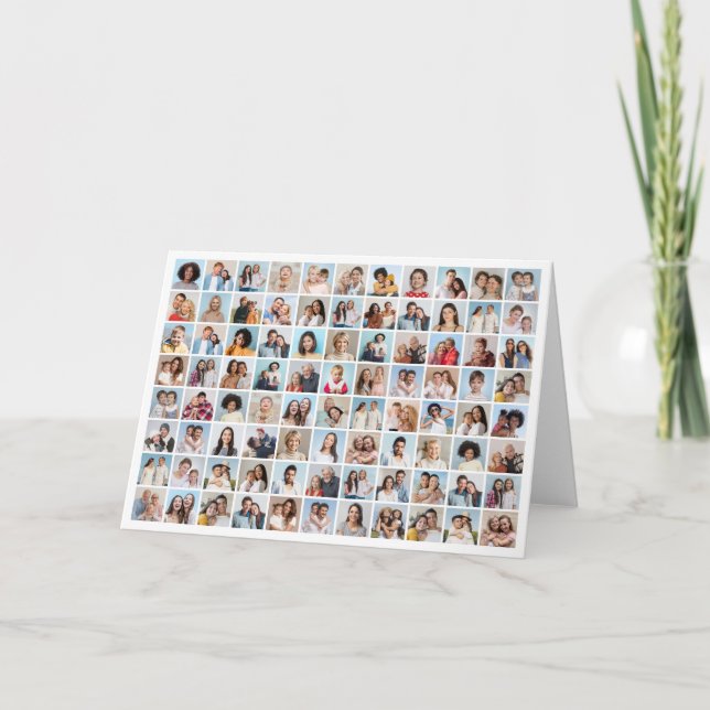 Create Your Own 88 Photo Collage Card (Front)
