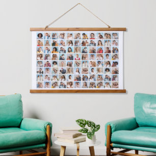 Create Your Own 88 Photo Collage Hanging Tapestry