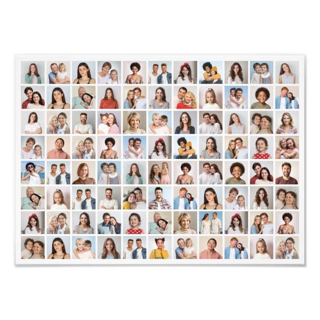 Create Your Own 88 Photo Collage Photo Enlargement Print (Front)