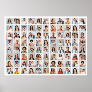 Create Your Own 88 Photo Collage Poster