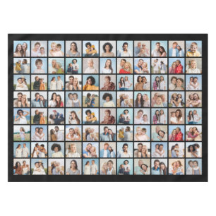 Create Your Own 88 Photo Collage Tablecloth
