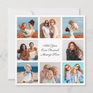 Create Your Own 8 Photo Collage Add Your Greeting Card