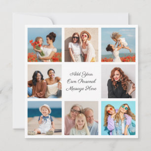 Create Your Own 8 Photo Collage Add Your Greeting Card