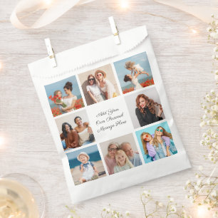 Create Your Own 8 Photo Collage Add Your Greeting Favour Bag