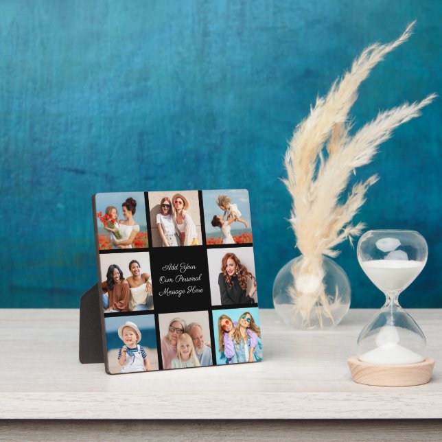 Create Your Own 8 Photo Collage Add Your Greeting Plaque (Insitu)