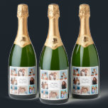 Create Your Own 8 Photo Collage Add Your Greeting Sparkling Wine Label<br><div class="desc">Create your own 8 Photo Collage for Christmas, Birthdays, Weddings, Anniversaries, Graduations, Father's Day, Mother's Day or any other Special Occasion, with our easy-to-use design tool. Add your favourite photos of friends, family, vacations, hobbies and pets and you'll have a stunning, one-of-a-kind photo collage. Add your own personal message and...</div>