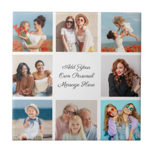 Create Your Own 8 Photo Collage Add Your Greeting Tile