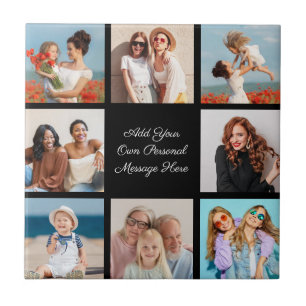 Create Your Own 8 Photo Collage Add Your Greeting Tile