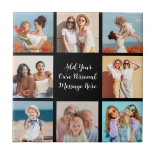 Create Your Own 8 Photo Collage Add Your Greeting Tile