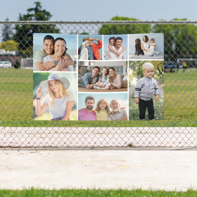 Create Your Own 8 Photo Collage  Banner (Insitu)
