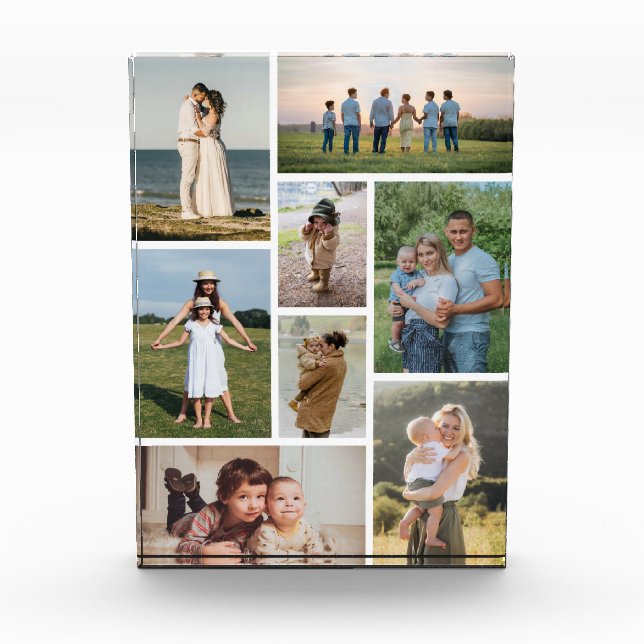 Create Your Own 8 Photo Collage Block (Front)
