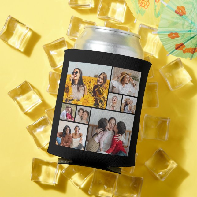Create Your Own 8 Photo Collage Can Cooler (In Situ Summer)