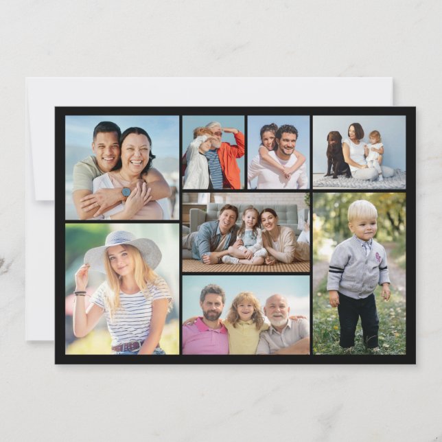 Create Your Own 8 Photo Collage Card (Front)