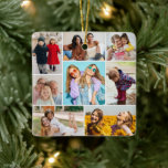 Create Your Own 8 Photo Collage Ceramic Ornament<br><div class="desc">Create your own 8 Photo Collage for Christmas, Birthdays, Weddings, Anniversaries, Graduations, Father's Day, Mother's Day or any other Special Occasion, with our easy-to-use design tool. Add your favourite photos of friends, family, vacations, hobbies and pets and you'll have a stunning, one-of-a-kind photo collage. Our custom photo collage is perfect...</div>