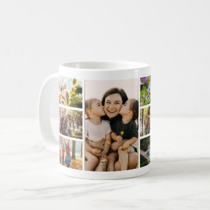Create Your Own 8 Photo Collage Coffee Mug