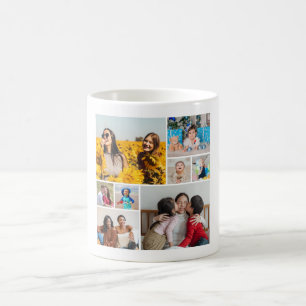 Create Your Own 8 Photo Collage Coffee Mug