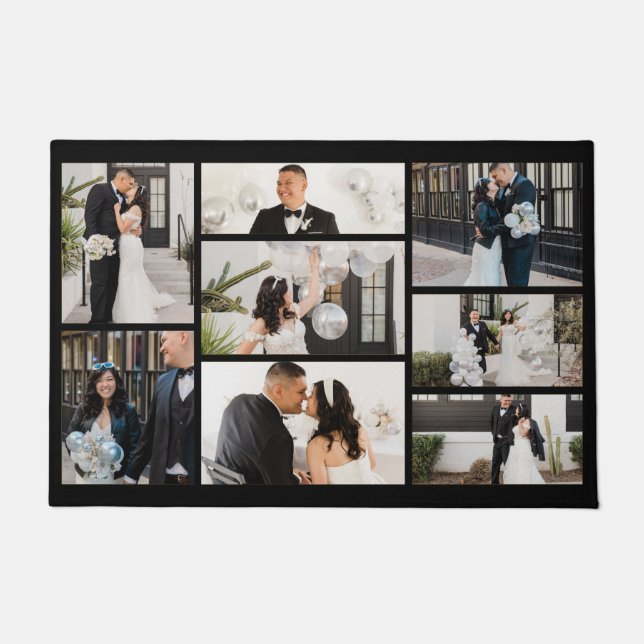 Create Your Own 8 Photo Collage Doormat (Front)