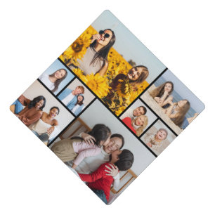 Create Your Own 8 Photo Collage  Graduation Cap Topper