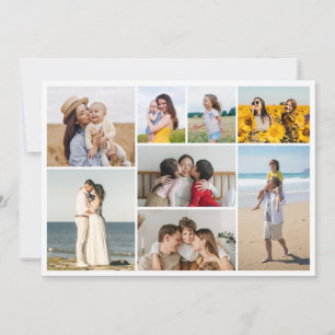 Create Your Own 8 Photo Collage Greeting Card