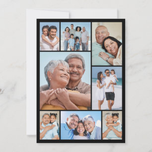 Create Your Own 8 Photo Collage Greeting Card