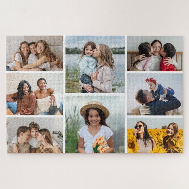 Create Your Own 8 Photo Collage Jigsaw Puzzle (Horizontal)