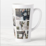 Create Your Own 8 Photo Collage Latte Mug<br><div class="desc">Introducing our personalized photo collage latte mug - the perfect way to start your day with a warm cup of coffee or tea surrounded by your favourite memories! Whether you're celebrating a graduation, honouring family, cherishing friends, or remembering a vacation trip, our custom latte mug is the ultimate way to...</div>
