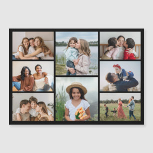 Create Your Own 8 Photo Collage Magnetic Card