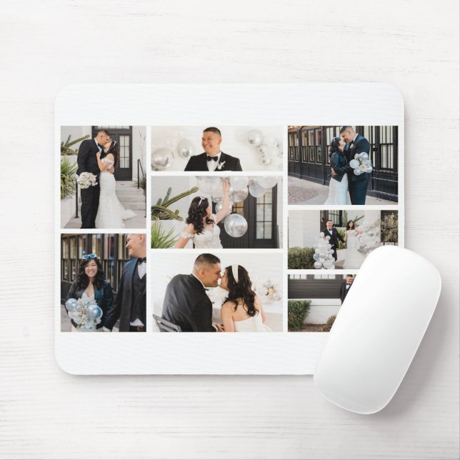 Create Your Own 8 Photo Collage Mouse Pad (With Mouse)