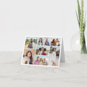 Create Your Own 8 Photo Collage Note Card