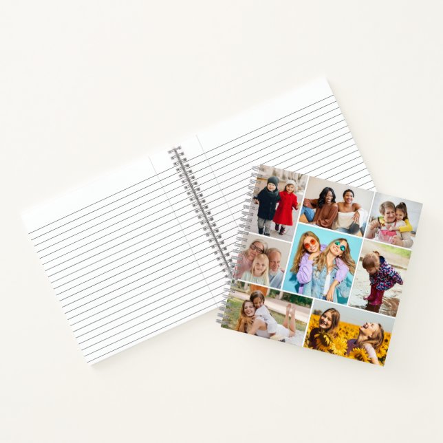 Create Your Own 8 Photo Collage Notebook (Inside)