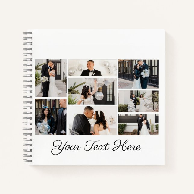 Create Your Own 8 Photo Collage Notebook (Front)