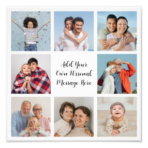 Create Your Own 8 Photo Collage Photo Enlargement Print