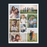 Create Your Own 8 Photo Collage Postcard<br><div class="desc">Create your own 8 Photo Collage for Christmas, Birthdays, Weddings, Anniversaries, Graduations, Father's Day, Mother's Day or any other Special Occasion, with our easy-to-use design tool. Add your favourite photos of friends, family, vacations, hobbies and pets and you'll have a stunning, one-of-a-kind photo collage. Our custom photo collage is perfect...</div>