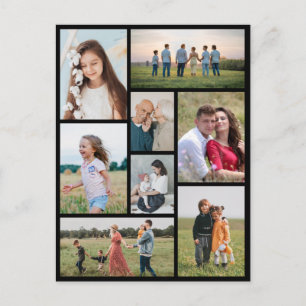 Create Your Own 8 Photo Collage Postcard