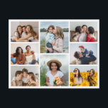 Create Your Own 8 Photo Collage Postcard<br><div class="desc">Create your own 8 Photo Collage for Christmas, Birthdays, Weddings, Anniversaries, Graduations, Father's Day, Mother's Day or any other Special Occasion, with our easy-to-use design tool. Add your favourite photos of friends, family, vacations, hobbies and pets and you'll have a stunning, one-of-a-kind photo collage. Our custom photo collage is perfect...</div>