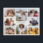 Create Your Own 8 Photo Collage Postcard<br><div class="desc">Create your own 8 Photo Collage for Christmas, Birthdays, Weddings, Anniversaries, Graduations, Father's Day, Mother's Day or any other Special Occasion, with our easy-to-use design tool. Add your favourite photos of friends, family, vacations, hobbies and pets and you'll have a stunning, one-of-a-kind photo collage. Our custom photo collage is perfect...</div>