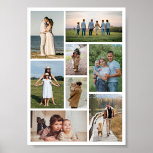 Create Your Own 8 Photo Collage Poster