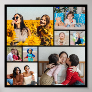Create Your Own 8 Photo Collage Poster