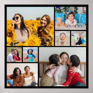 Create Your Own 8 Photo Collage Poster