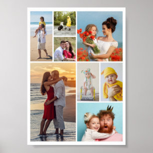 Create Your Own 8 Photo Collage Poster
