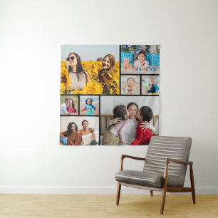 Create Your Own 8 Photo Collage Tapestry