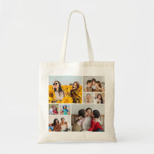 Create Your Own 8 Photo Collage Tote Bag